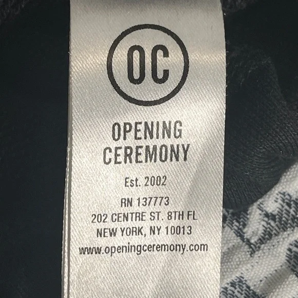 Opening Ceremony Ringer Cropped Black Textured Fabric XS - Picture 11 of 13